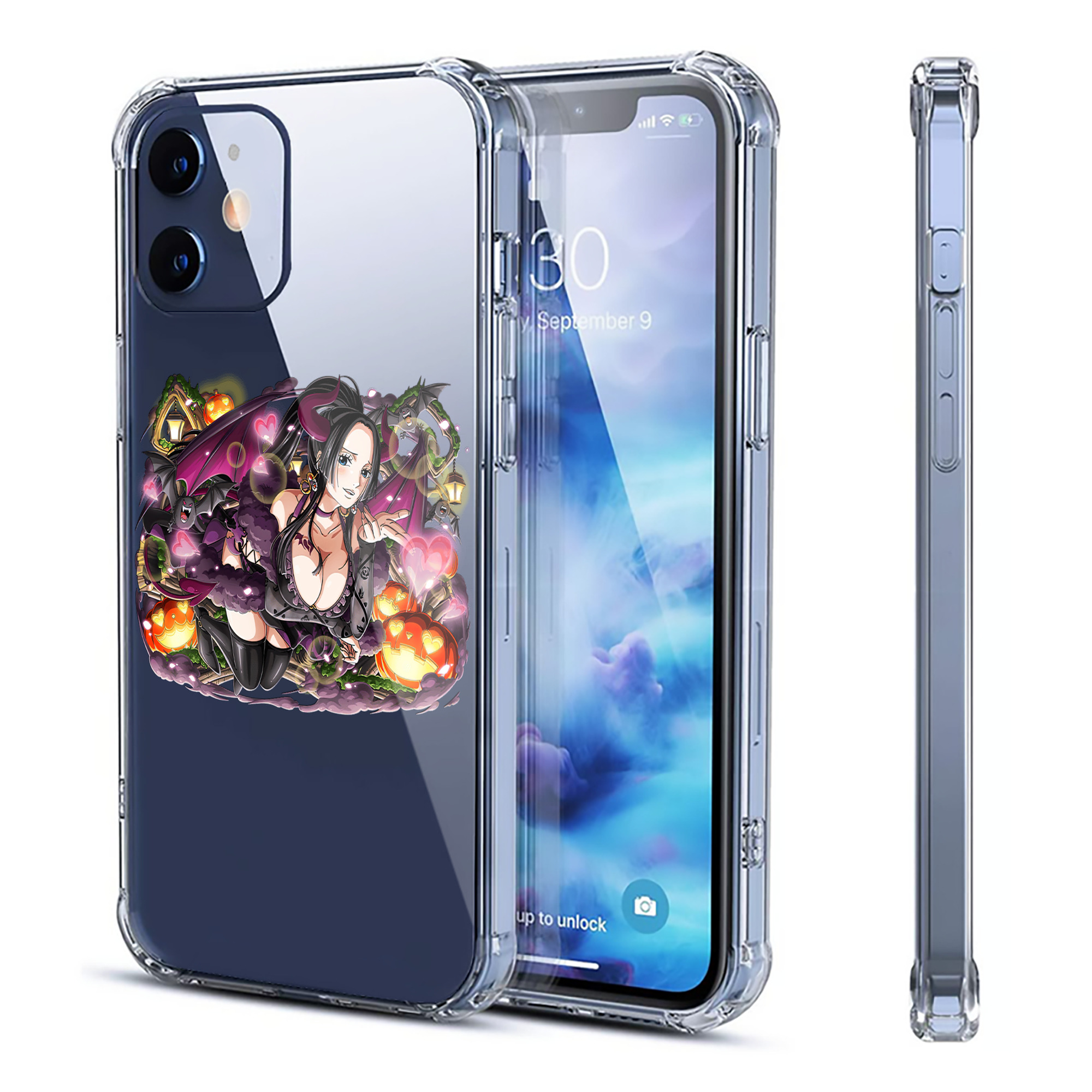 （画像用） ワンピース ボア・ハンコック ONE PIECE Boa·Hancock 【iPhone 12シリーズ対応】透明スマホケース（クリアソフトケース）
